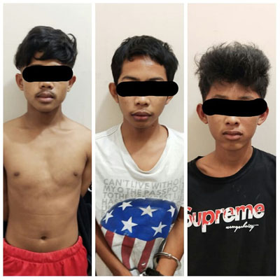 Terkait Kasus Curas, Tiga Pelajar di Inhil Ini Diamankan Polisi